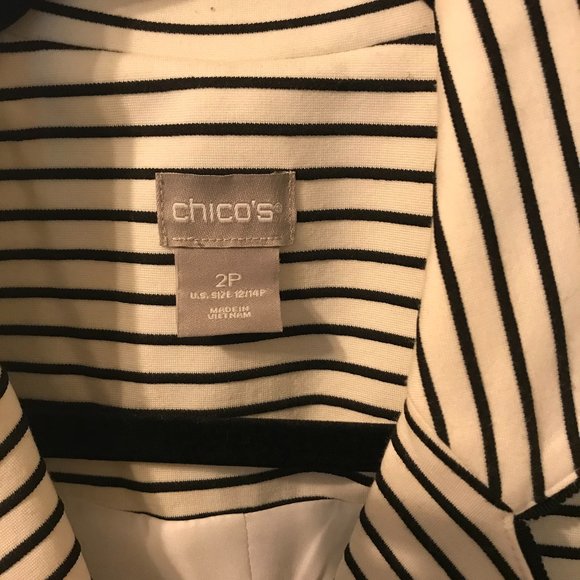 Chico's Nautical Blazer (Size 2P) - Picture 2 of 6